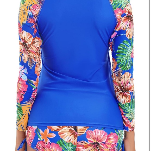 Tropical Floral Women's Swim Twopiece Small/055 - Picture 6 of 6